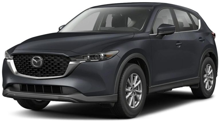 Front view of the 2025 Mazda CX-5showcasing its modern grille and sleek design.