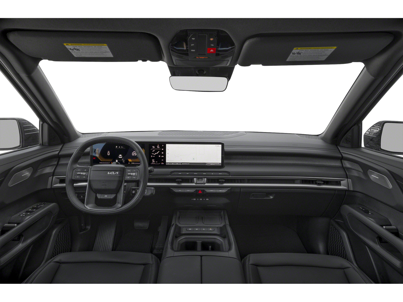 2027 Kia Telluride interior dashboard with dual 12.3-inch digital displays and ccNC infotainment system