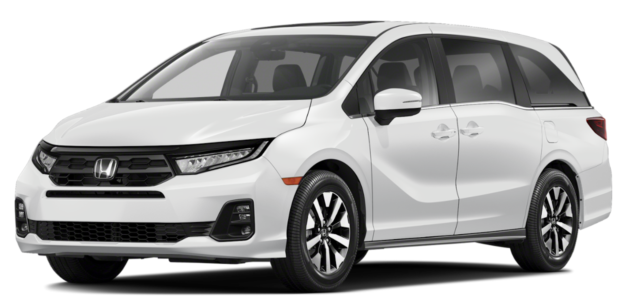 2025 Honda Odyssey EX-L front view showcasing modern grille and LED headlights