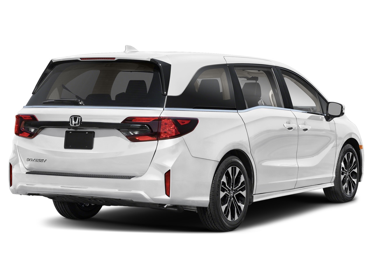 2025 Honda Odyssey EX-L rear view with power tailgate and LED taillights