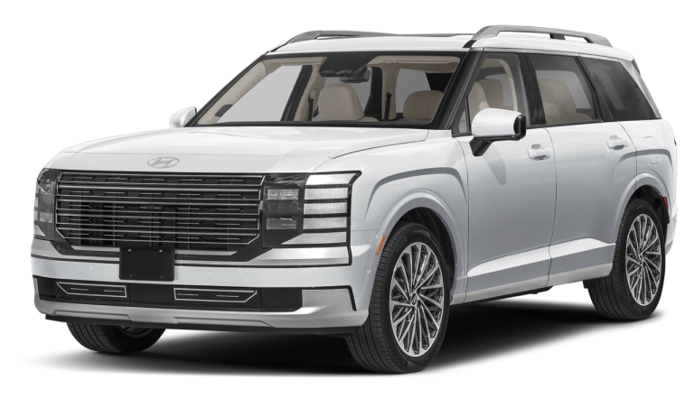 front view of the spacious, 3 row family suv. the 2026 hyundai palisade