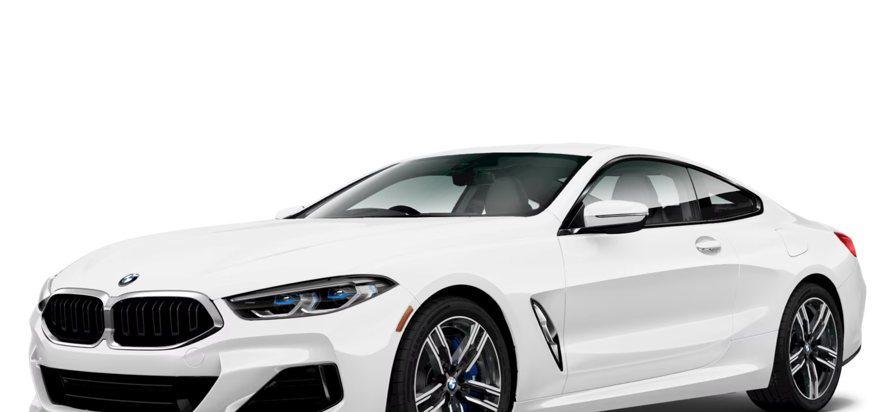 Front exterior view of the 2025 BMW M850i xDrive Coupe, available for lease at Best Deal Auto Leasing in Brooklyn, NY.