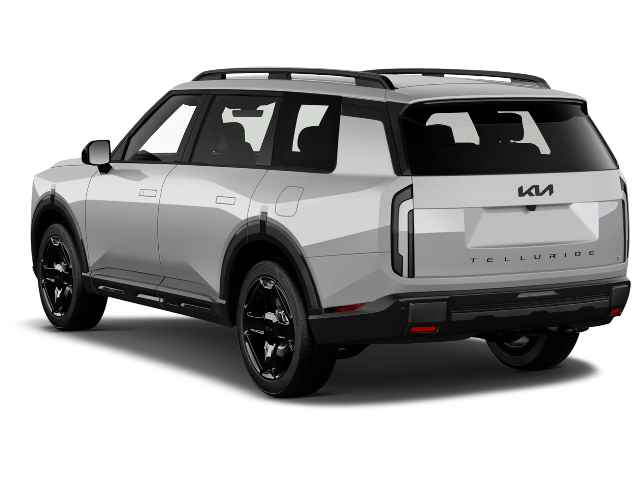 2027 Kia Telluride AWD rear three-quarter view with LED taillights and TELLURIDE badging, Brooklyn NY lease