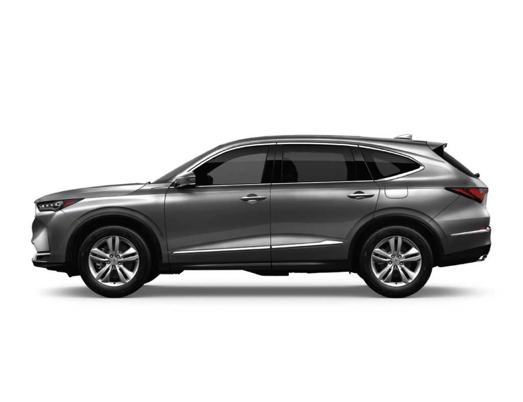 Side profile of the 2025 Acura MDX showcasing its premium crossover style