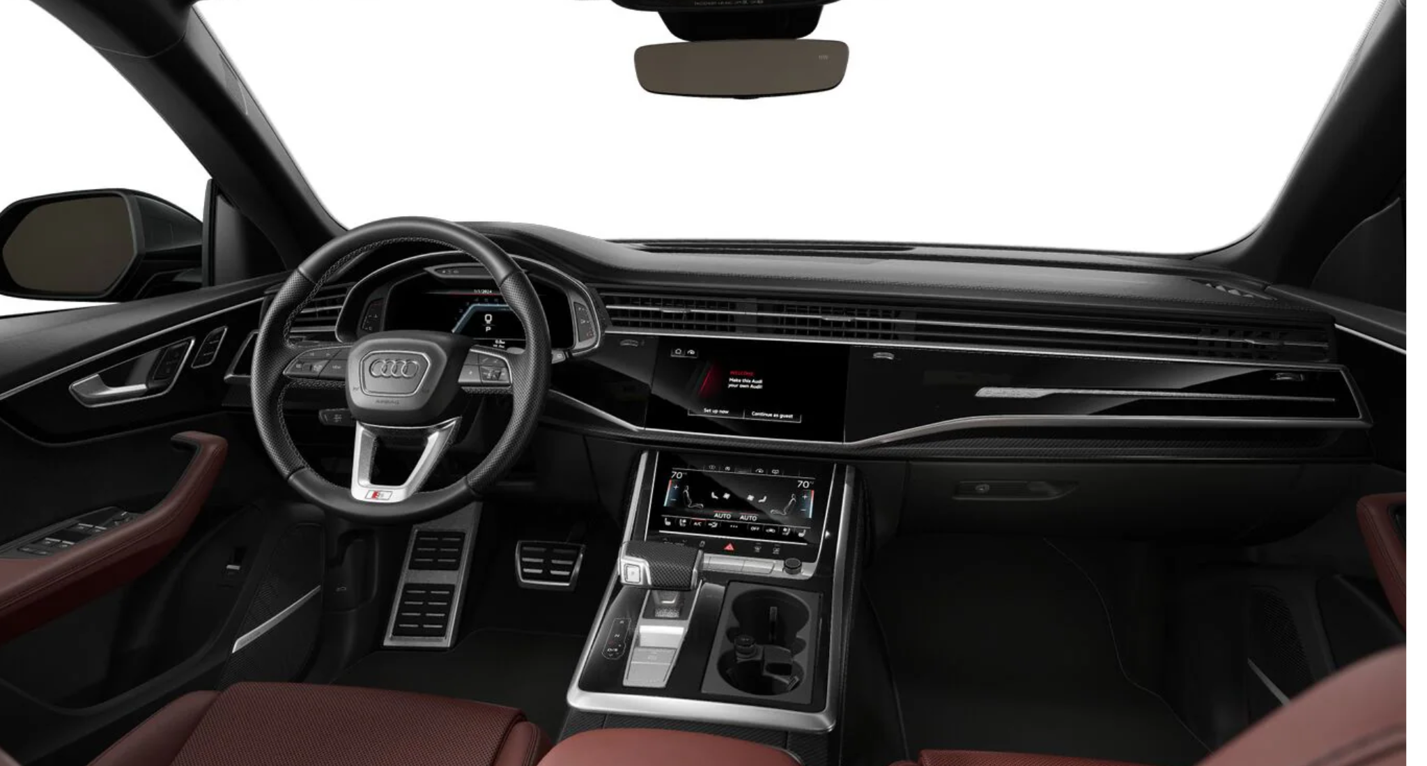 2025 Audi SQ8 Premium Plus dashboard and virtual cockpit display