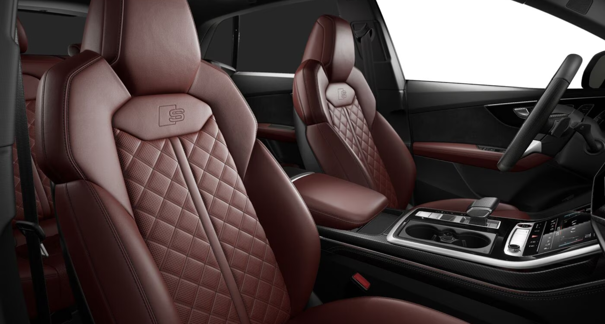 2025 Audi SQ8 Valcona leather seats with diamond stitching