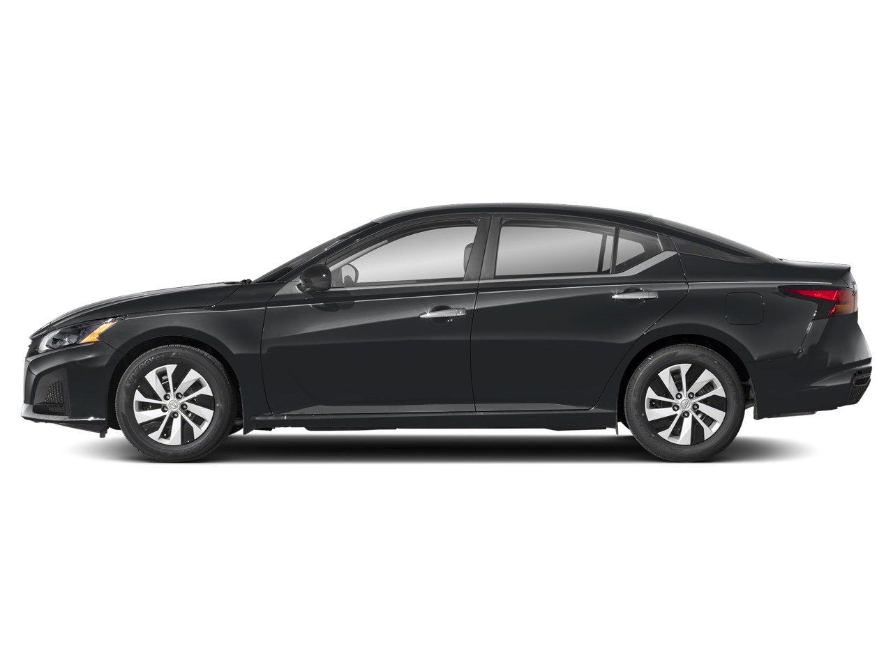 Stylish side view of the 2025 Nissan Altima highlighting its aerodynamic silhouette and striking wheel design.