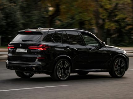 Front exterior view of the 2025 BMW X5 luxury SUV available for lease and finance at Best Deal Auto Leasing.
