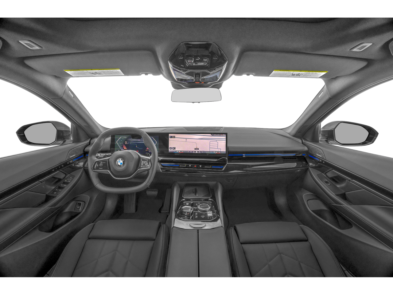 Dashboard of the 2025 BMW 530 lease, featuring a 14.9-inch touchscreen for luxury car lease NYC