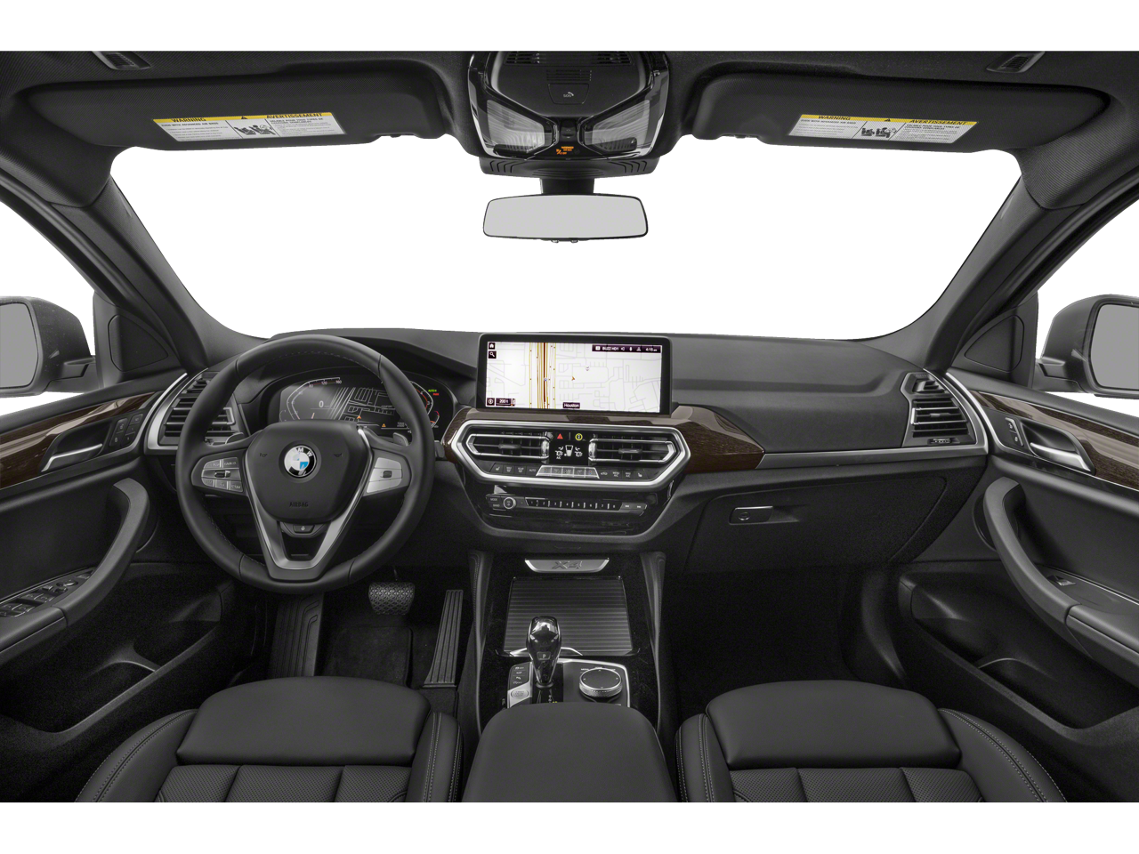 Interior dash of 2025 BMW X4 lease, featuring advanced tech for BMW lease specials in NYC.