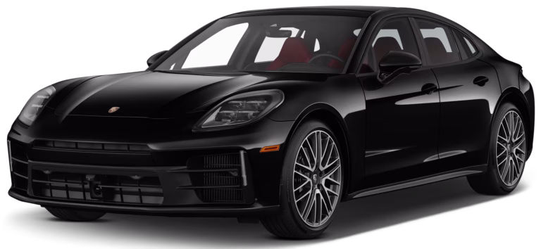 2025 Porsche Panamera lease front view showcasing luxury sedan design in NYC.
