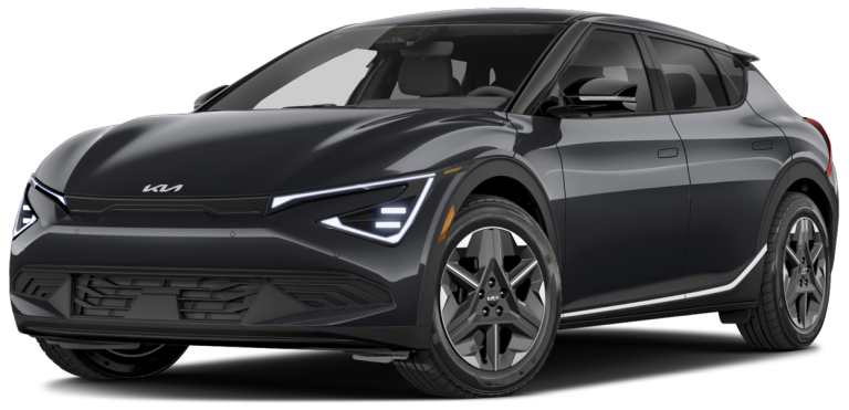 2025 Kia EV6 lease front view showcasing sleek electric crossover design in NYC. Reason: Highlights the keyphrase and describes the image for accessibility and SEO.