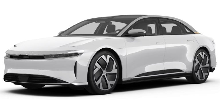 Front view of the 2025 Lucid Air available for lease – Lucid Air lease