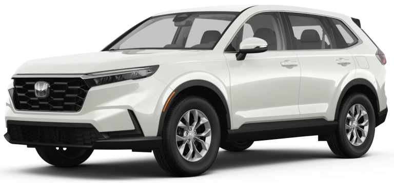 Front angle of the 2025 Honda CR-V in white color