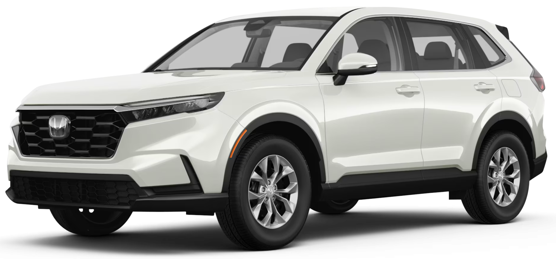 Front angle of the 2025 Honda CR-V in white color