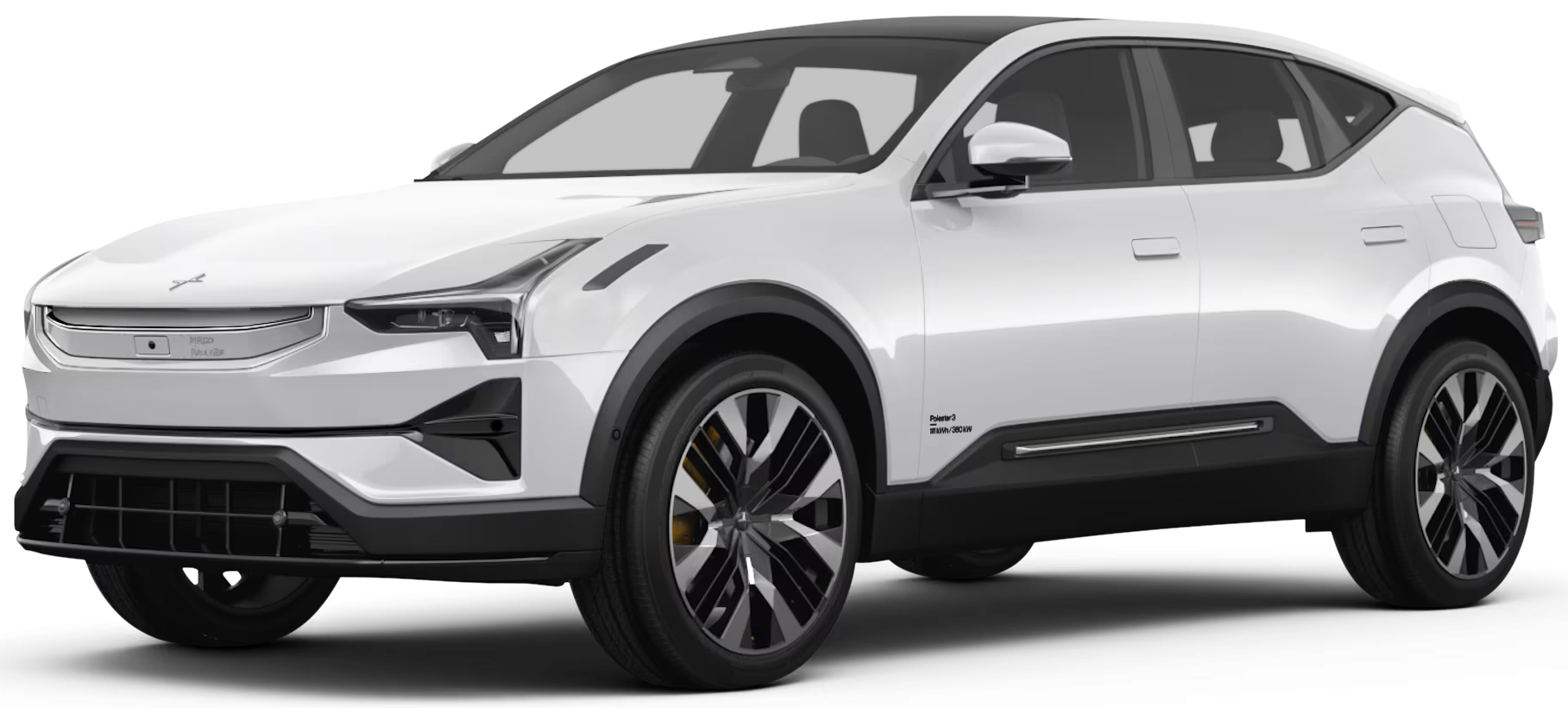 Front exterior view of the 2025 Polestar 3 electric SUV in NYC