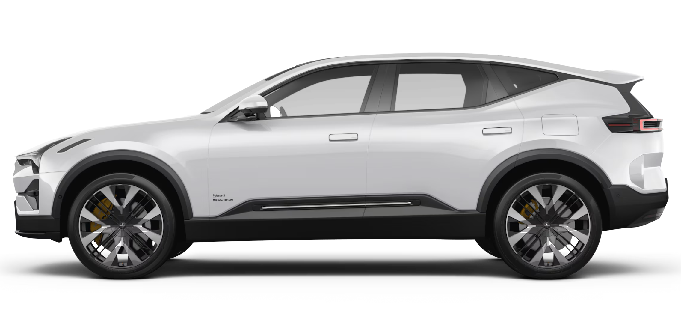 Sleek side view of the 2025 Polestar 3 long range dual motor SUV