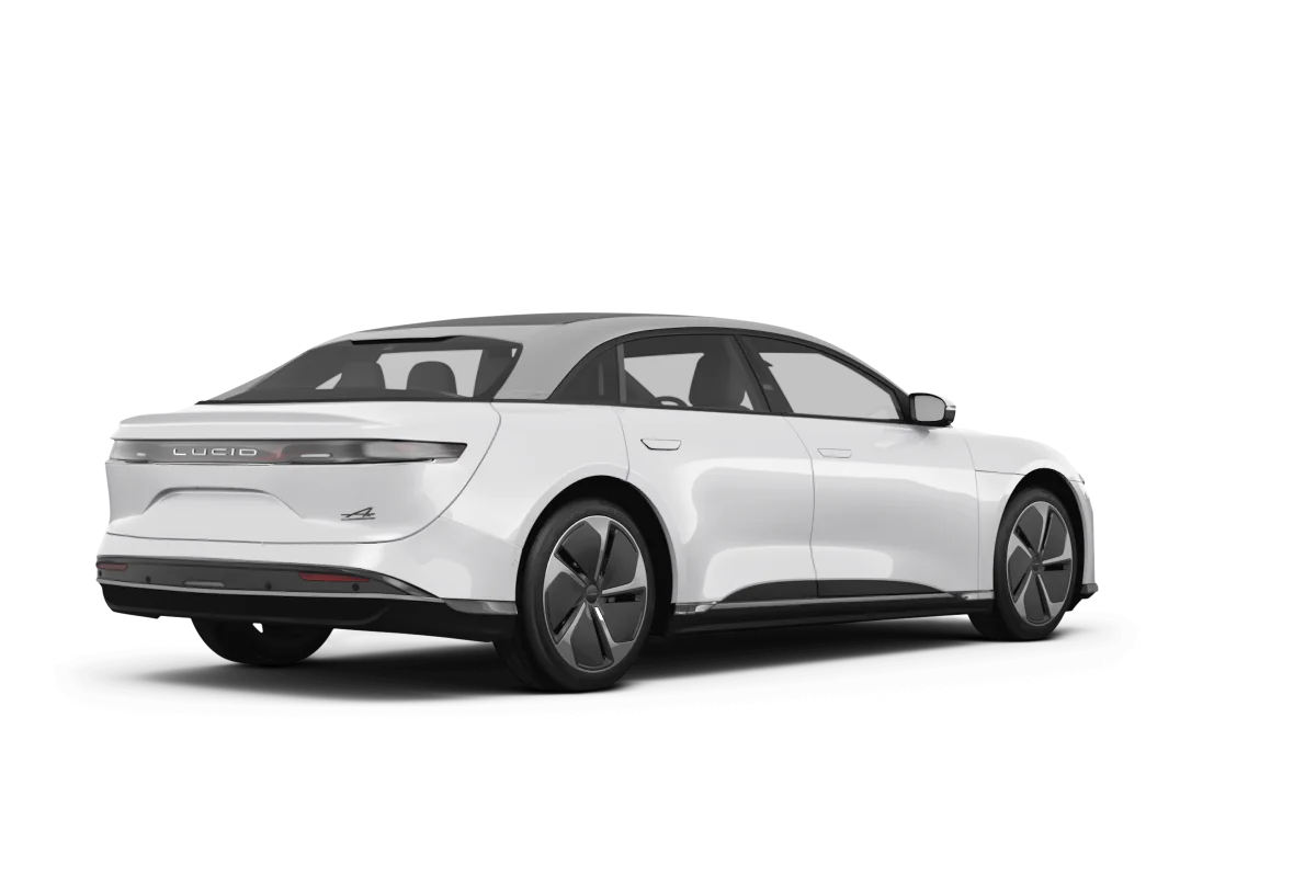 Rear design of 2025 Lucid Air luxury EV available for lease – Lucid Air lease