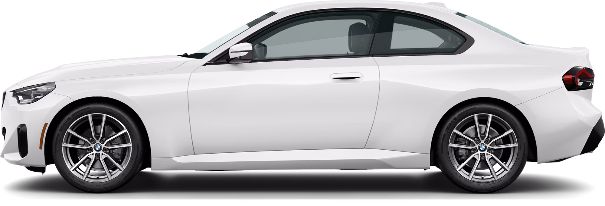 Side view of 2025 BMW 230i Lease luxury compact coupe
