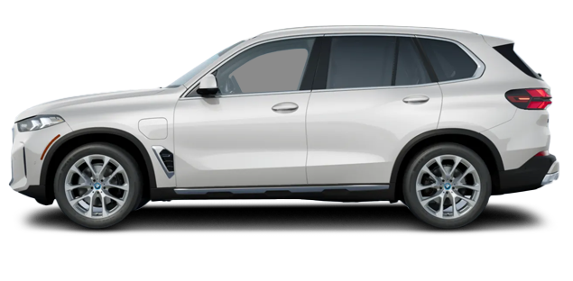 Side view of BMW X5 hybrid luxury SUV lease special