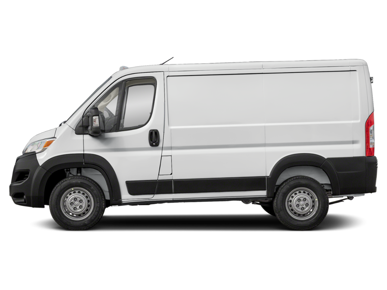 Side profile of Ram ProMaster 1500 lease showing low roof design and spacious body
