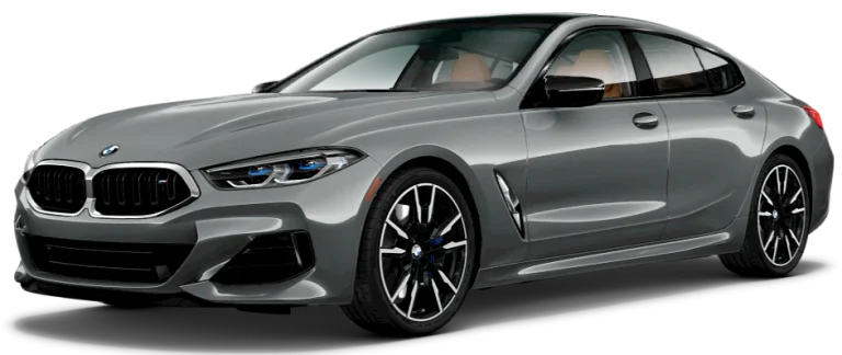 Front view of the BMW 840i gran coupe available for lease with $0 down