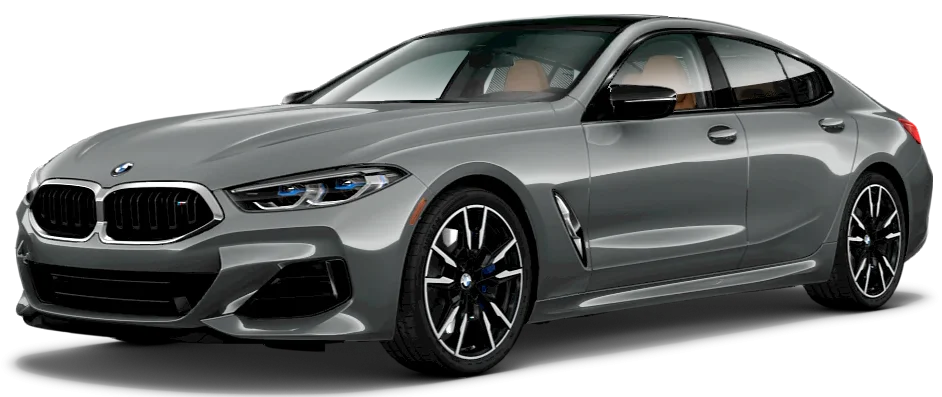 Front view of the BMW 840i gran coupe available for lease with $0 down