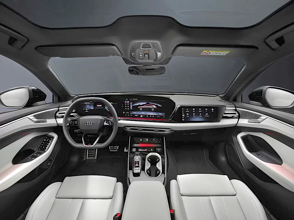 dashboard view of the all new redesigned audi a6 sedan lease special brooklyn ny