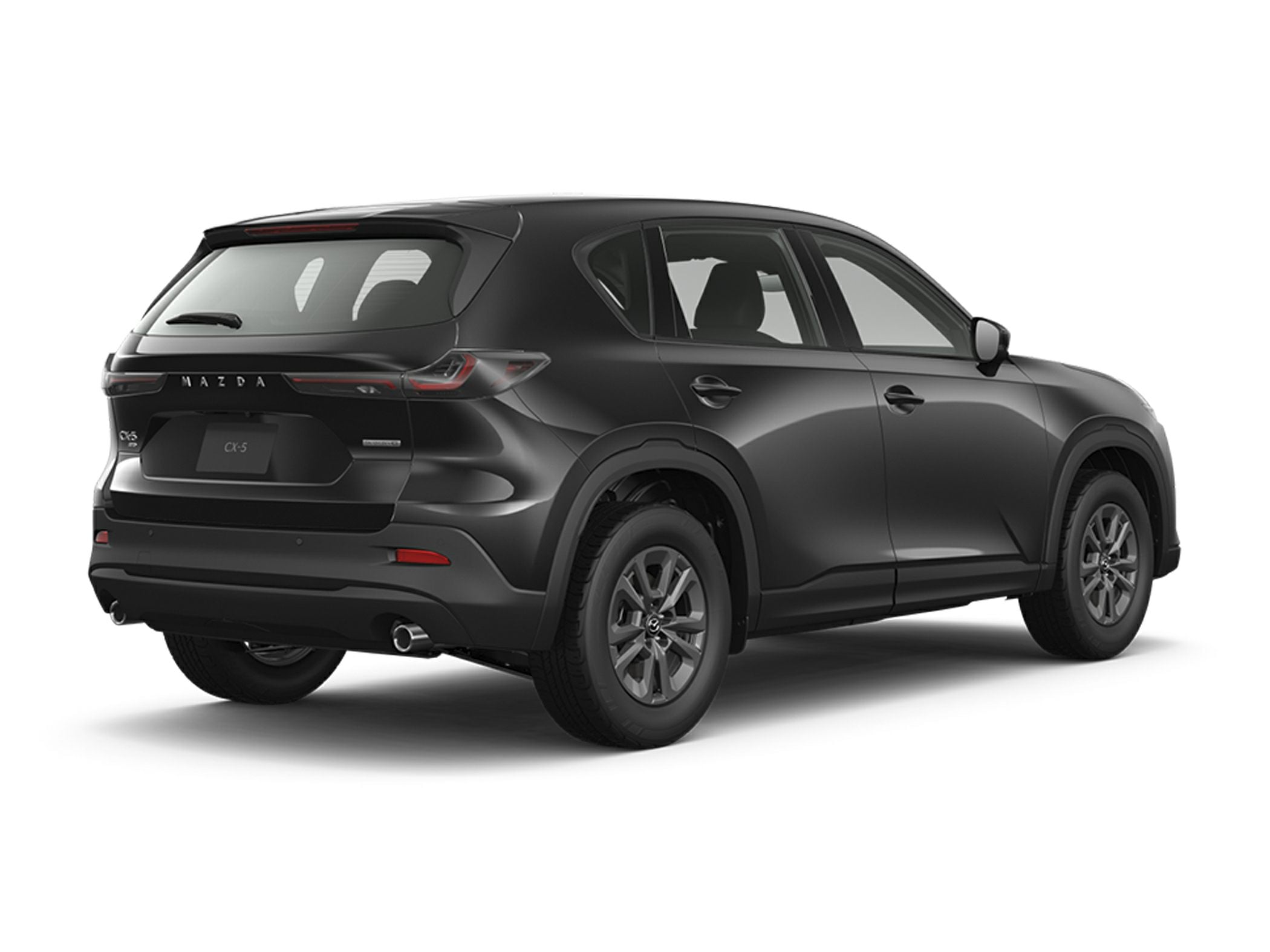 2026 Mazda CX-5 AWD rear view in black with LED taillights and new Mazda badging for Tri-State lease deals